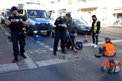 Straßenblockade von Gruppe Letzte Generation