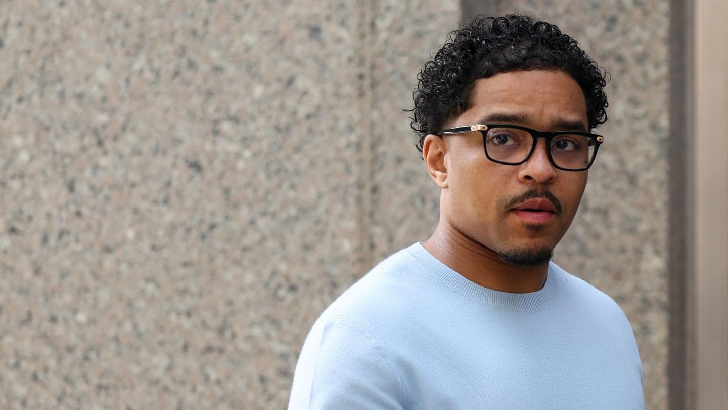 Justin Dior Combs auf den Weg zum Gericht
