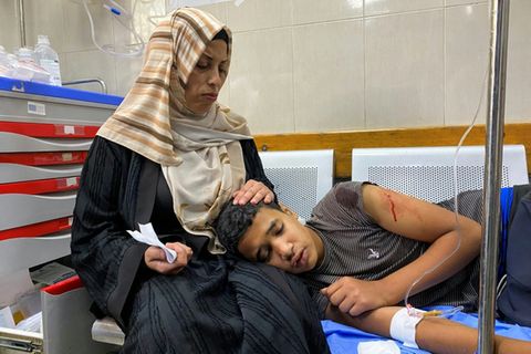 Bei den Schüssen in Rafah verletzte Zivilisten