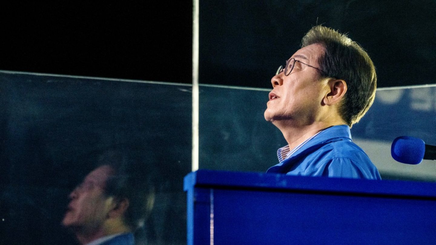 Der Mitte-Links-Kandidat Lee Jae Myung