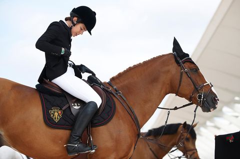 Reiten: Charlotte Casiraghi reitet Ad Troy am ersten Tag der Global Champions Tour