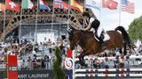 Athina Onassis tritt beim Longines Paris Eiffel Jumping auf dem Champ de Mars in Paris an