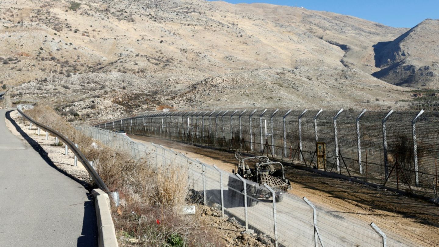 Pufferzone zwischen Israel und Syrien auf den Golanhöhen