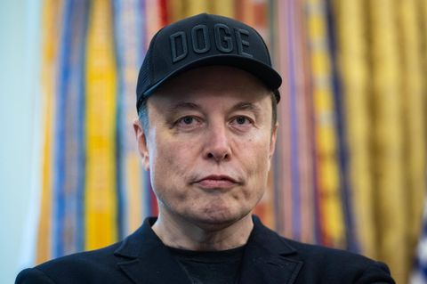 Elon Musk bei seinem letzten offiziellen Auftritt im Oval Office