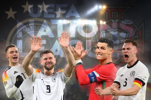 Uefa Nations League: Florian Wirtz, Niclas Füllkrug, Joshua Kimmich (Deutschland) und Cristiano Ronaldo (Portugal)