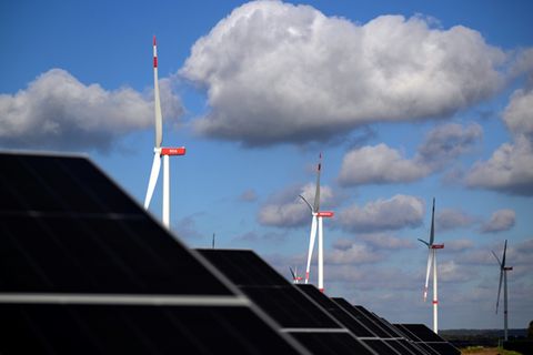Solar- und Windkraftanlagen in NRW