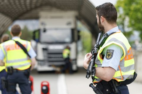 Grenzkontrolle in Kiefersfelden