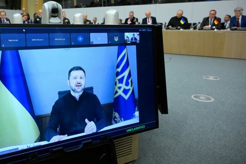 Videoschaltung mit Selenskyj am Mittwoch in Brüssel
