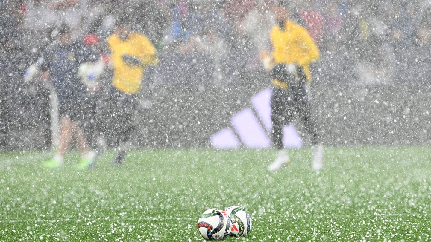 Ein Unwetter beeinträchtigt das Nations-League-Halbfinale in München