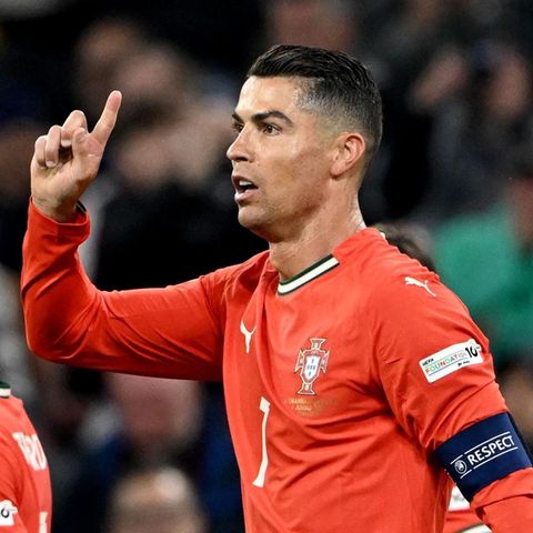 Portugals Cristiano Ronaldo jubelt nach seinem Tor zum 1:2 im Nations-League-Halbfinale
