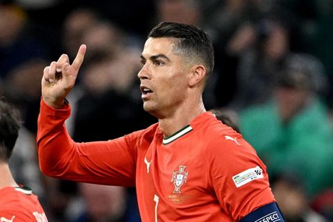 Portugals Cristiano Ronaldo jubelt nach seinem Tor zum 1:2 im Nations-League-Halbfinale