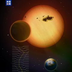 Diese grafische Darstellung zeigt Kepler-725c im Vergleich zur Erde