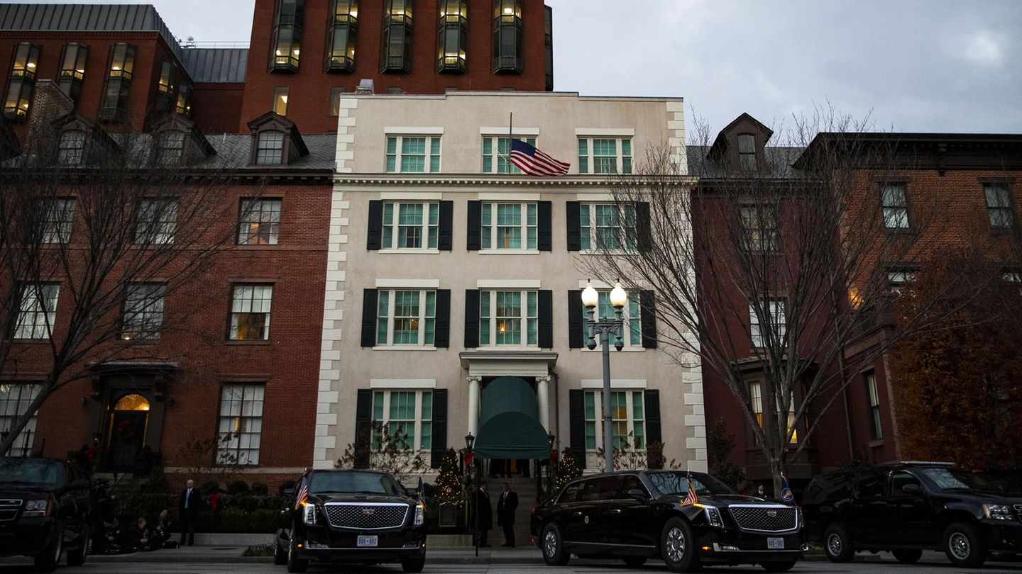 Here Merz stays when visiting Washington – like the Queen