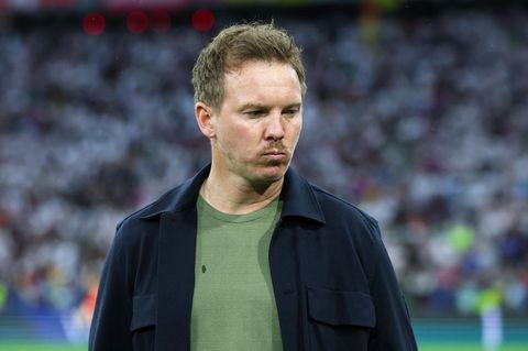 Bundestrainer Julian Nagelsmann am Abend in der Münchener Allianz-Arena