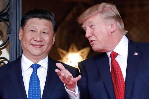 2017 empfing Donald Trump Chinas Präsidenten Xi Jinping in seinem Anwesen Mar-a-Lago