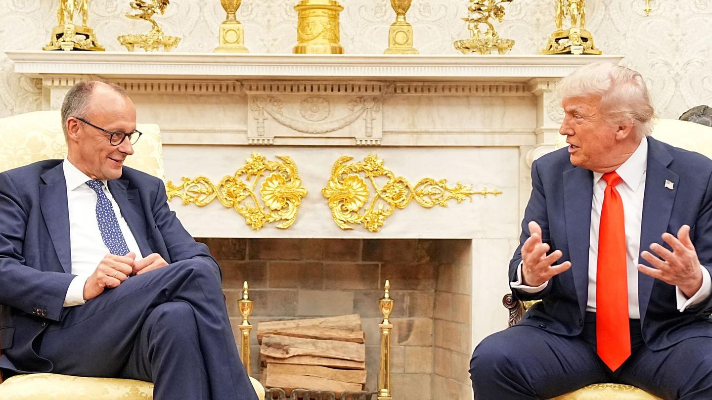 Zwei, die sich verstehen: Bundeskanzler Friedrich Merz (l.) und US-Präsident Donald Trump (r.) Zwei, die sich verstehen: Bundeskanzler Friedrich Merz (l.) und US-Präsident Donald Trump (r.)