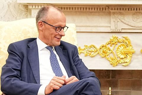 Zwei, die sich verstehen: Bundeskanzler Friedrich Merz (l.) und US-Präsident Donald Trump (r.)