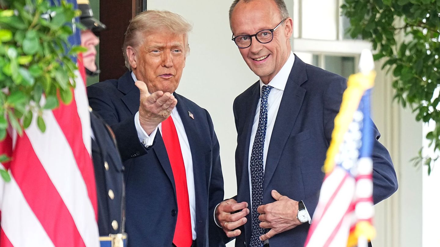Inside visit to Washington: A tamer Trump flatters Merz in the Oval Office