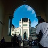 Al-Mashun Großmoschee in Medan, Nordsumatra, Indonesien