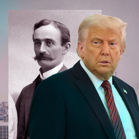 Trump mit seinem Großvater Friedrich (Montage)