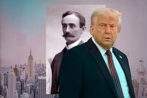 Trump mit seinem Großvater Friedrich (Montage)