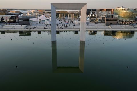 Blick auf das Expo-Gelände in Osaka