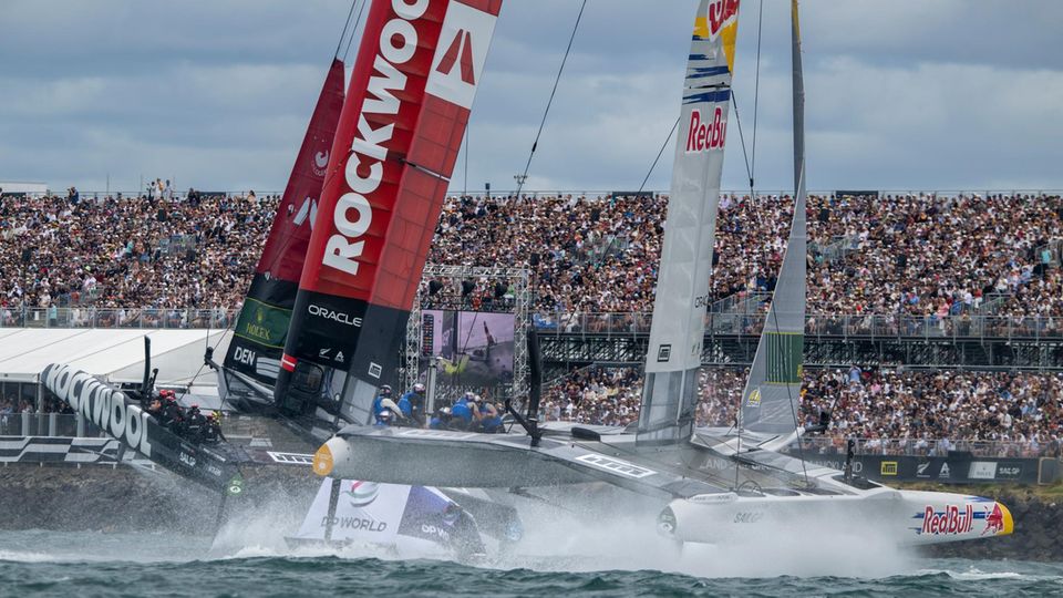 Ob der SailGP in Deutschland die Massen anzieht, wird sich im August zeigen. In Neuseeland und Australien verfolgen Tausende die Rennen von den Tribünen 