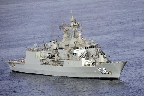 Die HMAS156 Canberra ist Teil der Royal Australian Navy