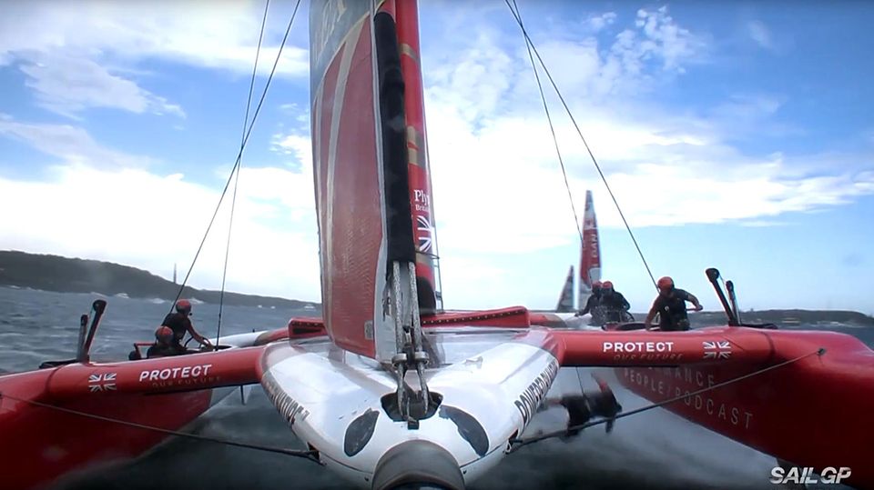 Ein Bild aus einem Video vom Unfall vor Sydney 2023