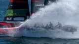 Ein F50 Renn-Katamaran der SailGP