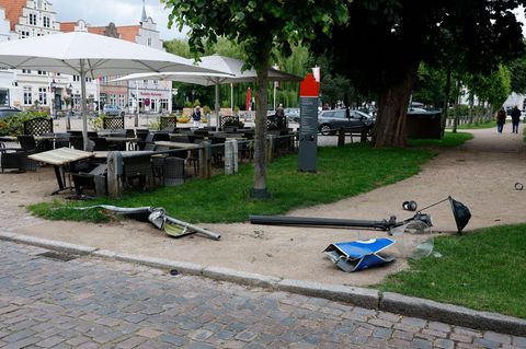 Der Unfall ereignete sich auf einem Marktplatz im nordfriesischen Friedrichstadt
