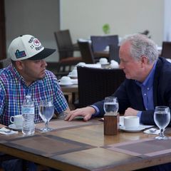 Vor allem der Demokrat Chris Van Hollen (r.) hatte sich dafür eingesetzt, Ábrego García in die USA zurückzuholen (Archivbild)