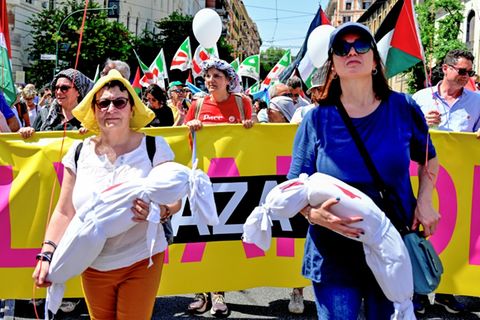 Pro-palästinensische Demonstration in Rom