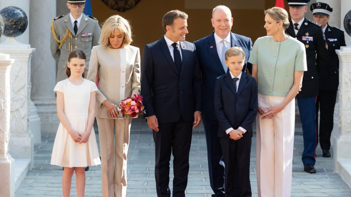 Prince Albert and Princess Charlène: They celebrate with the Macrons