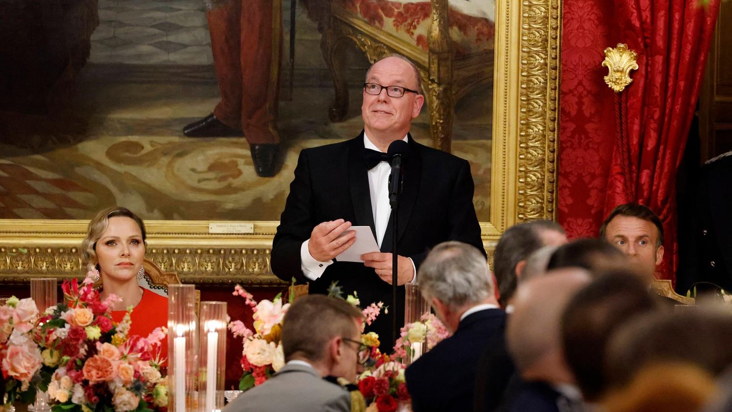 Fürst Albert hielt beim Staatsdinner eine Rede