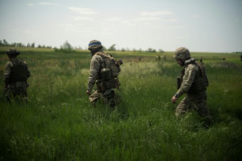 Ukrainische Soldaten im Osten des Landes