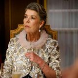 Auch Fürst Alberts Schwester Caroline saß beim Staatsbankett mit am Tisch