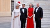 Schick in Schale für's Abendessen: Fürst Albert hatte am Ende des Tages zu einem Staatsdinner geladen