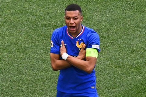 Nations League: Frankreichs Kylian Mbappé jubelt über seinen Treffer zum 0:1