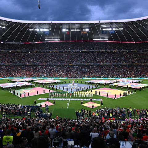 Das Münchner Stadion vor dem Nations League-Finale