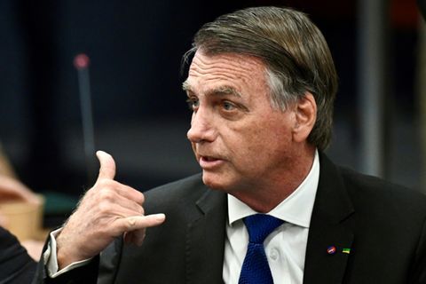 Jair Bolsonaro am Montag im Gerichtssaal