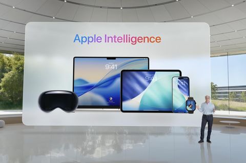 Apple-Manager Craig Federighi steht bei der WWDC auf der Bühne