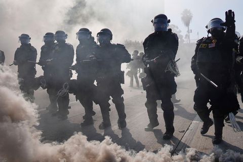 Polizisten in Los Angeles