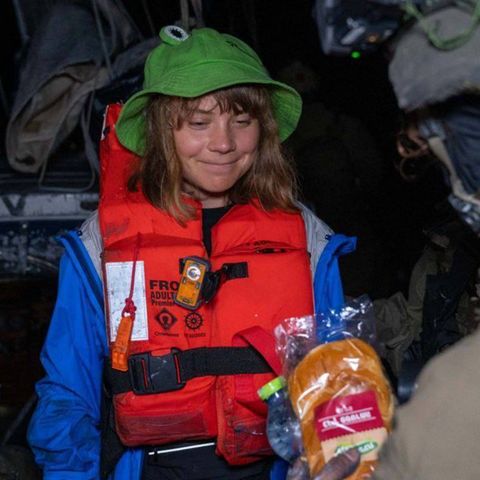 Greta Thunberg, nachdem die israelische Armee das Segelboot "Madleen" gestoppt hat