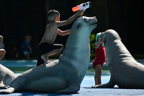Spielende Kinder in Berlin