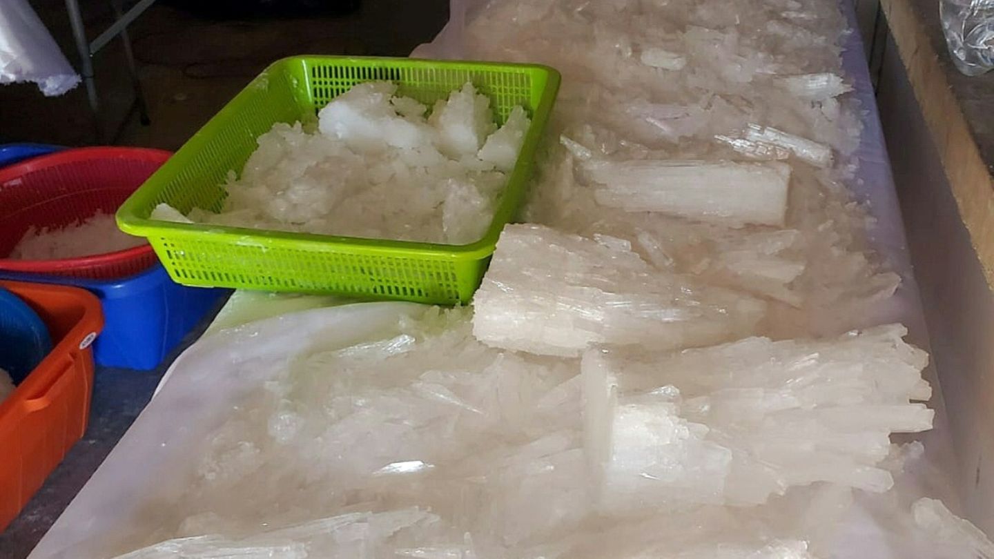 Beschlagnahmtes Chrystal Meth