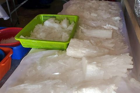 Beschlagnahmtes Chrystal Meth
