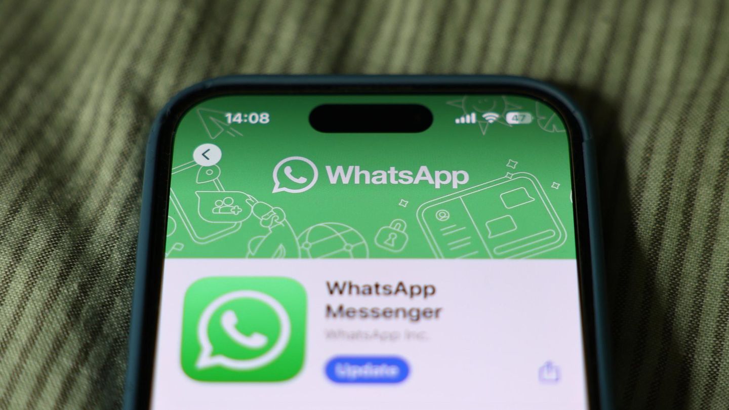 Nahaufnahme von Whatsapp aus dem Store