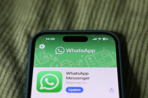 Nahaufnahme von Whatsapp aus dem Store