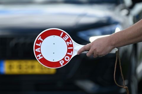 Verkehrskontrolle der Polizei